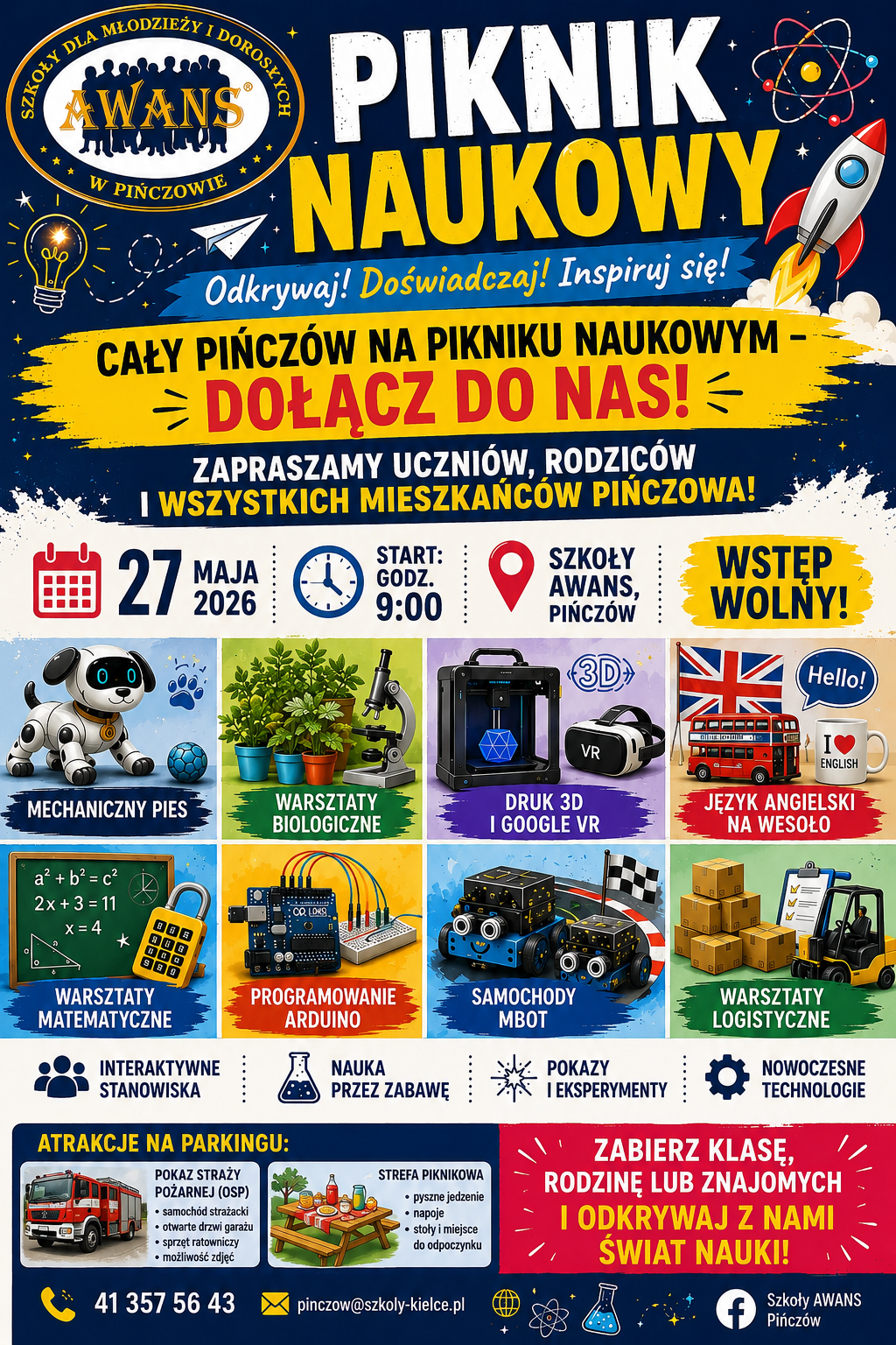 Dzień Nauki w Pińczowie. Szkoła AWANS zaprasza na wyjątkowe wydarzenie.