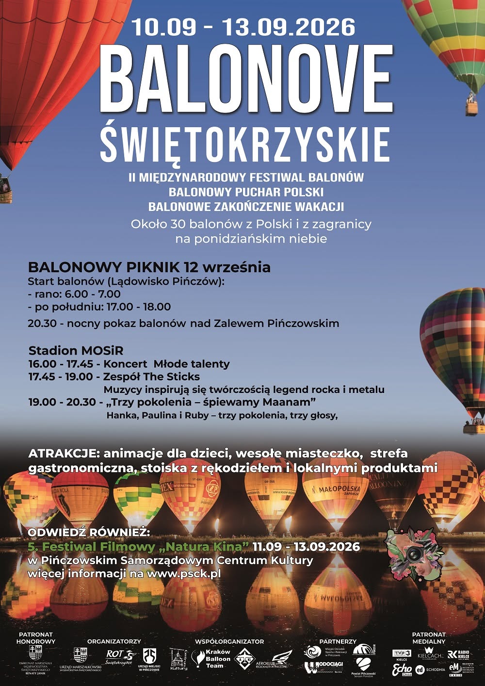 Balonowe widowisko ponownie nad Pińczowem.