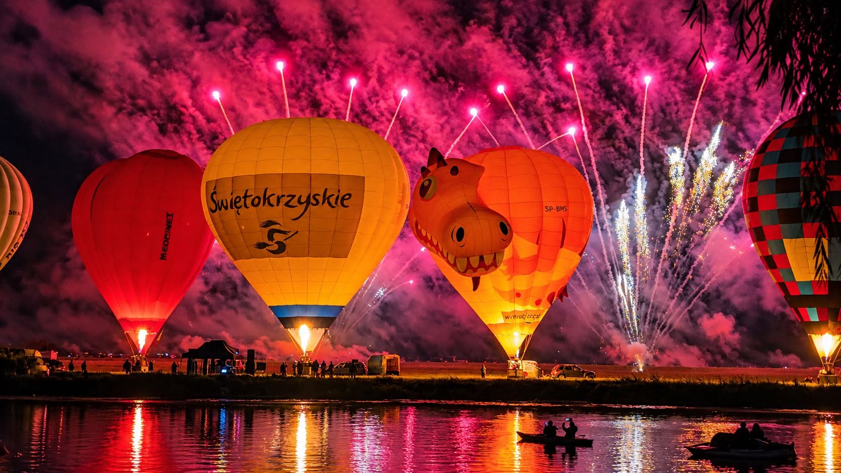 Pińczowskie niebo rozbłysło! Spektakularny pokaz balonów nad zalewem