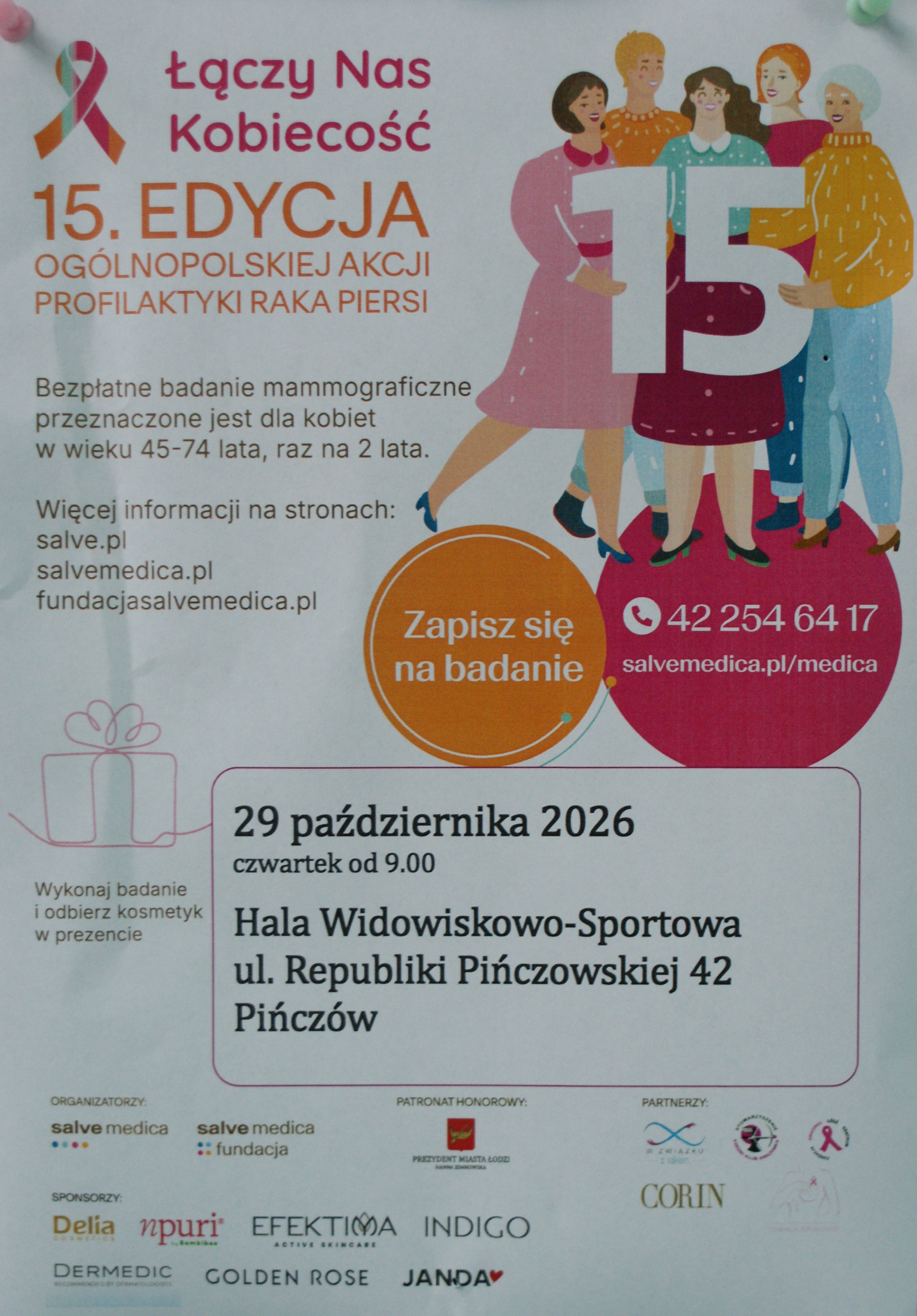 „Łączy Nas Kobiecość”. Bezpłatna mammografia w Pińczowie już 29 października.